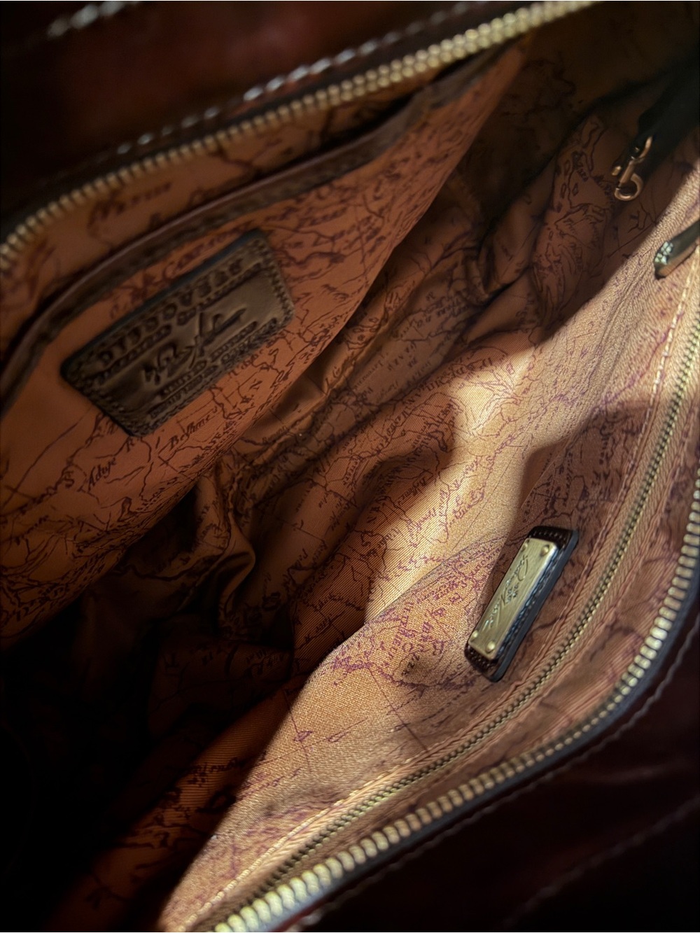 Patricia Nash Discovery Collection Lesina Woven Leather Tote – Chocolate - Picture 4 of 11